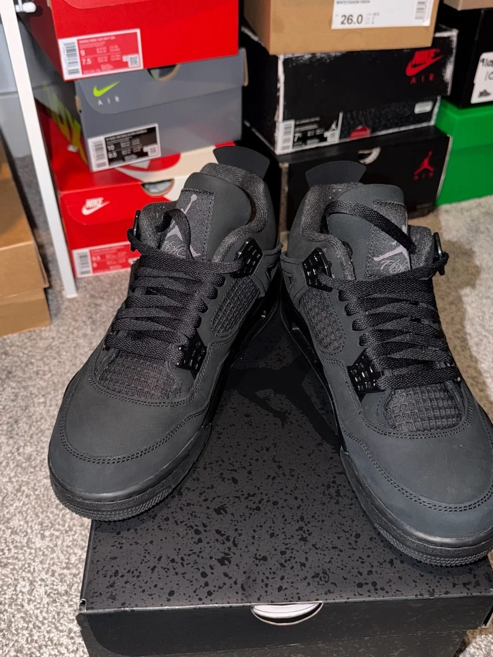 Jordan Men's All-Black Retro 4s